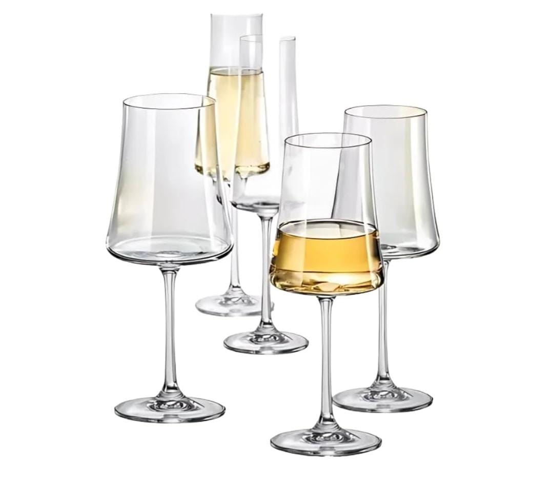 Jogo com 6 Taças de Cristal