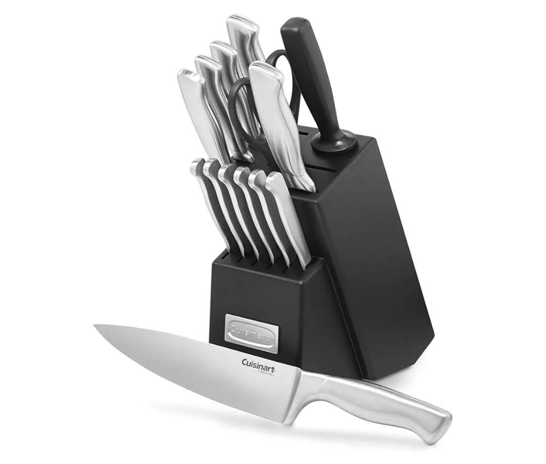 Conjunto de Facas Classic Collection Cuisinart 15 Peças em Aço Inoxidável
