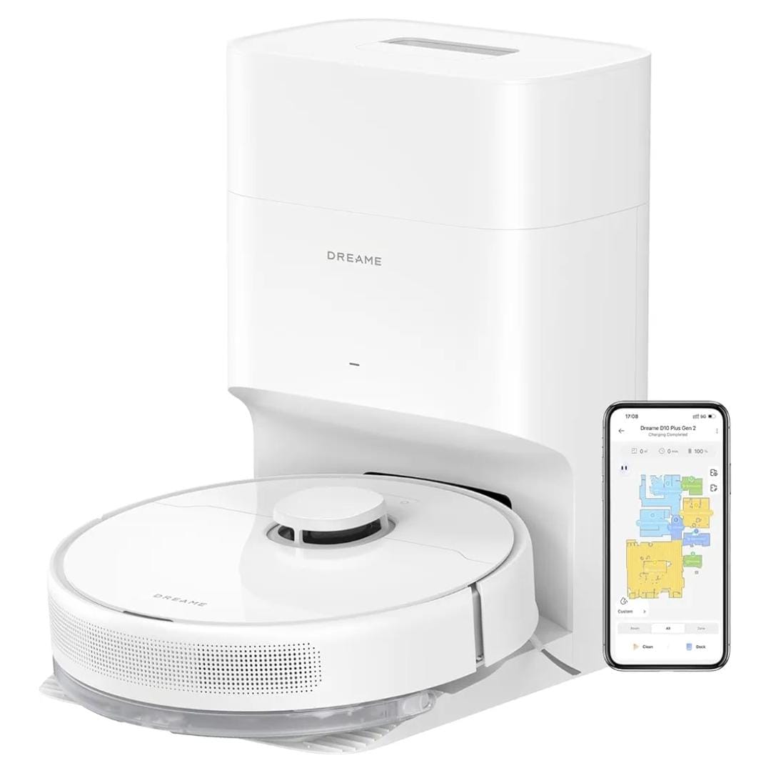 DREAME D10 Plus Gen 2 Robô Aspirador com Estação de Autoesvaziamento